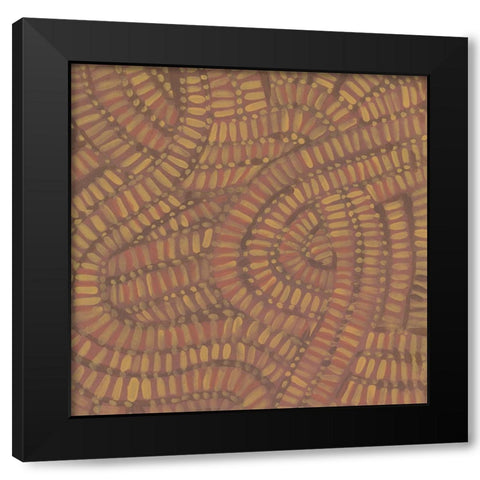 Woven Undulation II Black Modern Wood Framed Art Print by Wang, Melissa