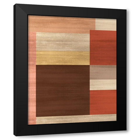 Kilter I Black Modern Wood Framed Art Print with Double Matting by Wang, Melissa