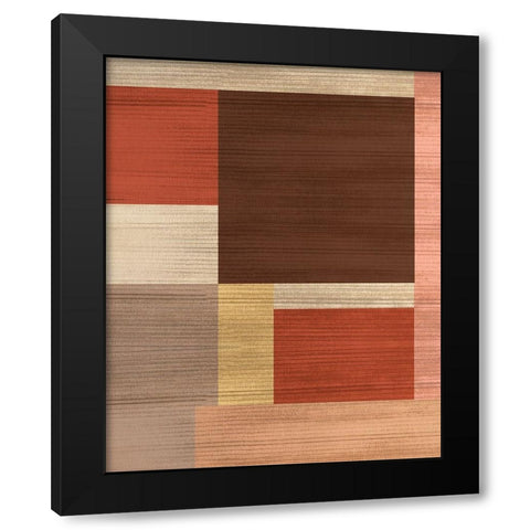 Kilter II Black Modern Wood Framed Art Print with Double Matting by Wang, Melissa