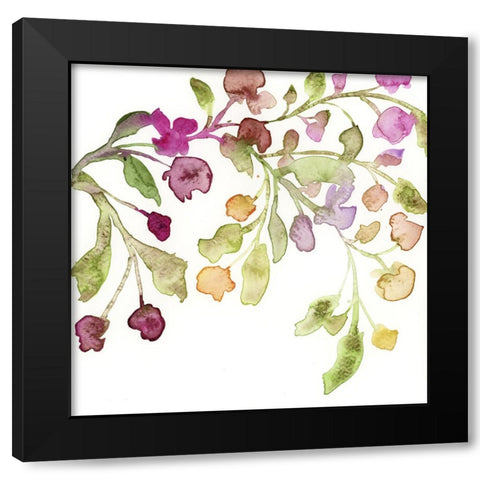 Blossoms and Roots III Black Modern Wood Framed Art Print with Double Matting by Quin, Marabeth