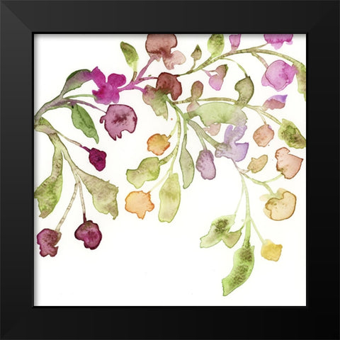Blossoms and Roots III Black Modern Wood Framed Art Print by Quin, Marabeth