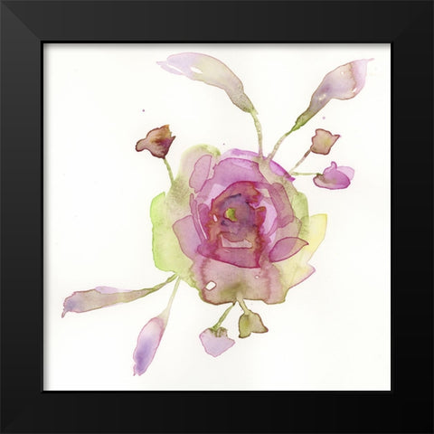Blossoms and Roots V Black Modern Wood Framed Art Print by Quin, Marabeth