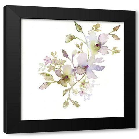 Blossoms and Roots VI Black Modern Wood Framed Art Print by Quin, Marabeth