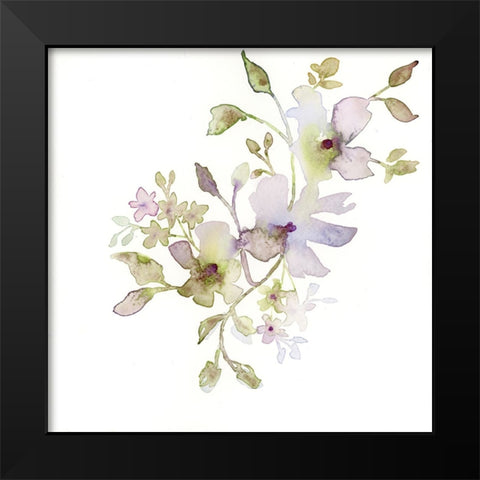 Blossoms and Roots VI Black Modern Wood Framed Art Print by Quin, Marabeth