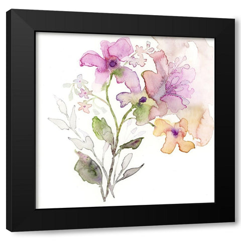 Blossoms and Roots VIII Black Modern Wood Framed Art Print with Double Matting by Quin, Marabeth