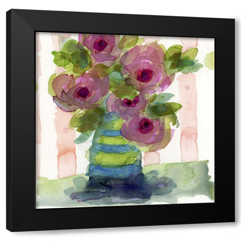 Bedside Bouquet I Black Modern Wood Framed Art Print with Double Matting by Quin, Marabeth