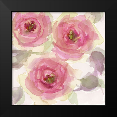 Autumn Blooms II Black Modern Wood Framed Art Print by Quin, Marabeth