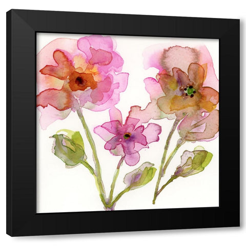 Queen Rosa II Black Modern Wood Framed Art Print with Double Matting by Quin, Marabeth