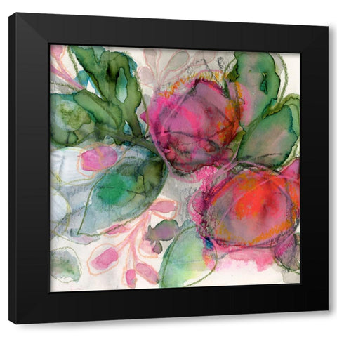 Plenty Black Modern Wood Framed Art Print by Quin, Marabeth