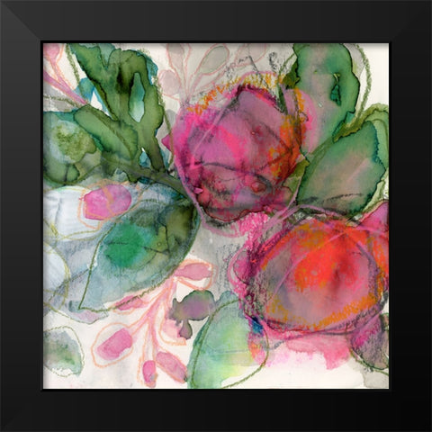 Plenty Black Modern Wood Framed Art Print by Quin, Marabeth