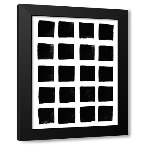 Square Print Black Modern Wood Framed Art Print with Double Matting by Haase, Andrea