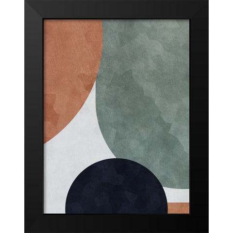 Abstract of Shapes I Black Modern Wood Framed Art Print by Aldridge, Ashley