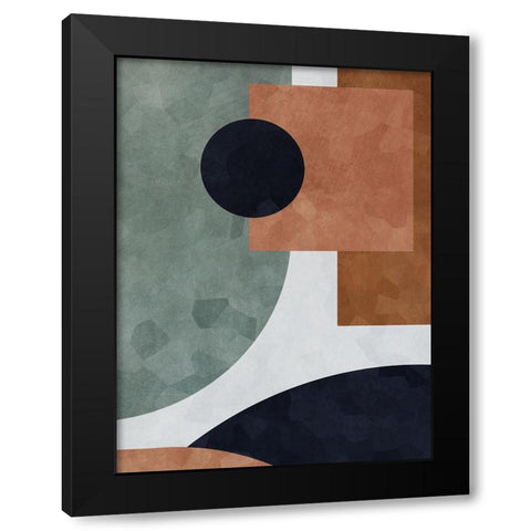 Abstract of Shapes II Black Modern Wood Framed Art Print by Aldridge, Ashley