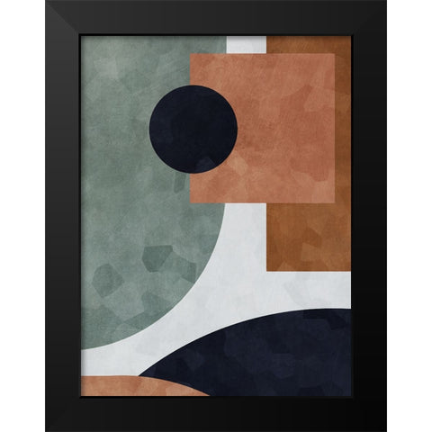 Abstract of Shapes II Black Modern Wood Framed Art Print by Aldridge, Ashley