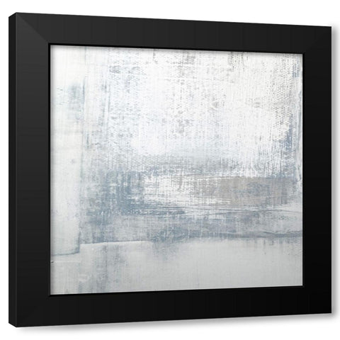 Blue Aria I Black Modern Wood Framed Art Print with Double Matting by Aryai, Sia