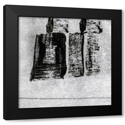 Black Aria I Black Modern Wood Framed Art Print by Aryai, Sia