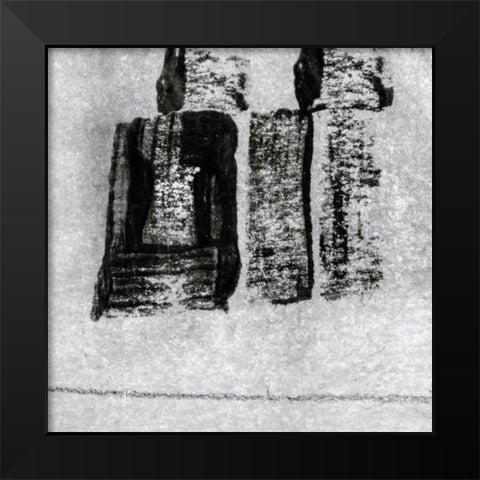 Black Aria I Black Modern Wood Framed Art Print by Aryai, Sia