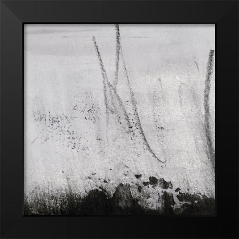 Black Aria III Black Modern Wood Framed Art Print by Aryai, Sia