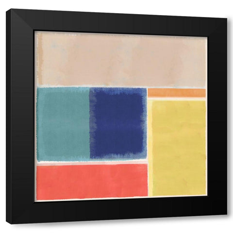 First Sight I Black Modern Wood Framed Art Print with Double Matting by Kouta, Flora