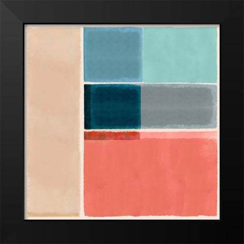 First Sight III Black Modern Wood Framed Art Print by Kouta, Flora