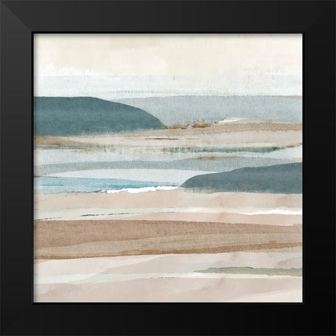 Brough Sands I Black Modern Wood Framed Art Print by Kouta, Flora