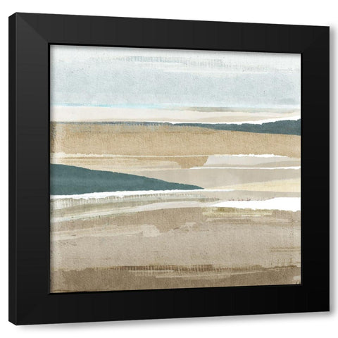 Brough Sands II Black Modern Wood Framed Art Print by Kouta, Flora
