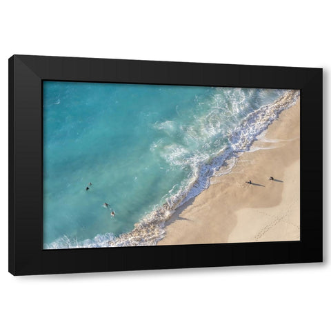 Nusa Penida Beach II Black Modern Wood Framed Art Print with Double Matting by Silver, Richard