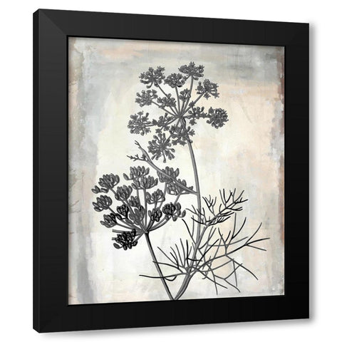 Floral Frame II Black Modern Wood Framed Art Print by Smith, Karen
