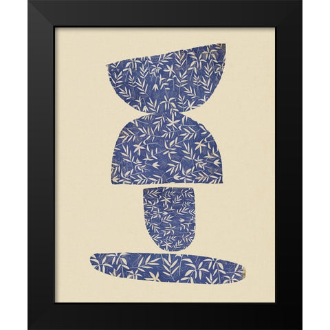 Blue Kilter I Black Modern Wood Framed Art Print by Smith, Karen