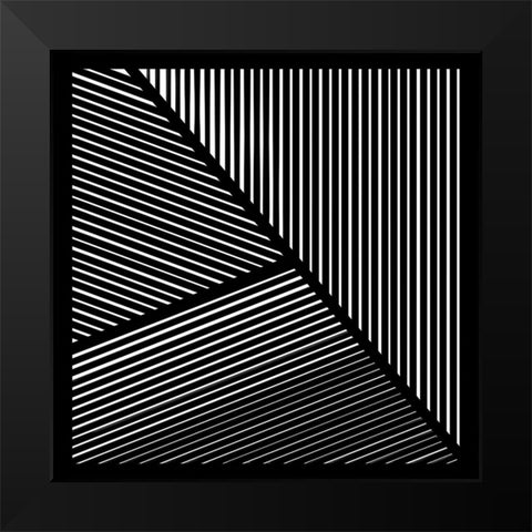 Controlled Chaos I Black Modern Wood Framed Art Print by Schlotzhauer, Jim