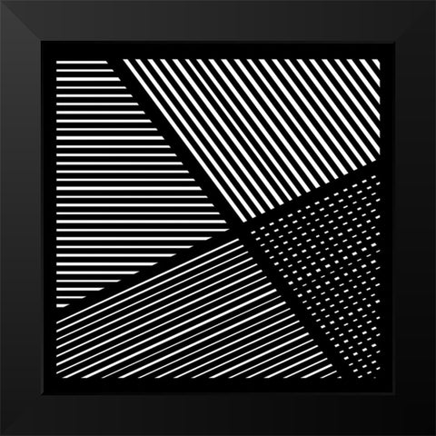 Controlled Chaos II Black Modern Wood Framed Art Print by Schlotzhauer, Jim