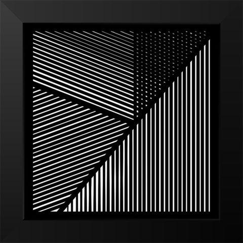 Controlled Chaos IV Black Modern Wood Framed Art Print by Schlotzhauer, Jim