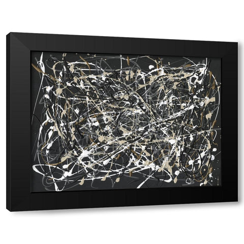 Pollack Homage II Black Modern Wood Framed Art Print by Willett, Michael