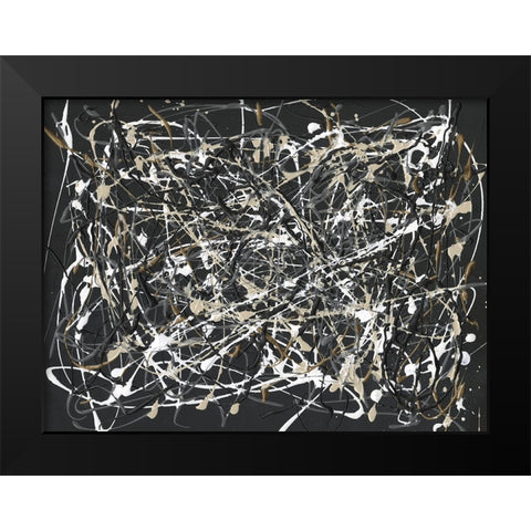 Pollack Homage II Black Modern Wood Framed Art Print by Willett, Michael