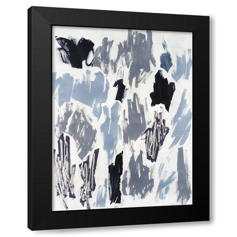 UV Waves I Black Modern Wood Framed Art Print with Double Matting by Lam, Vanna