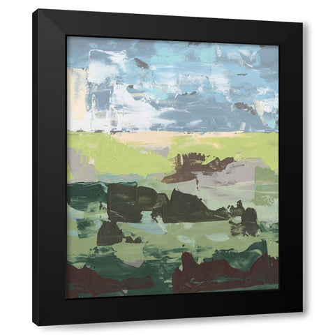 Dream Field I Black Modern Wood Framed Art Print with Double Matting by Moore, Regina