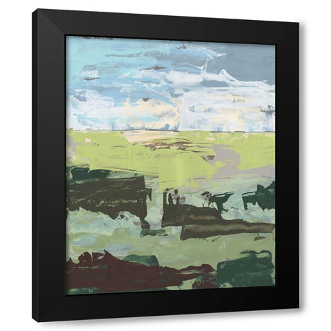 Dream Field II Black Modern Wood Framed Art Print by Moore, Regina
