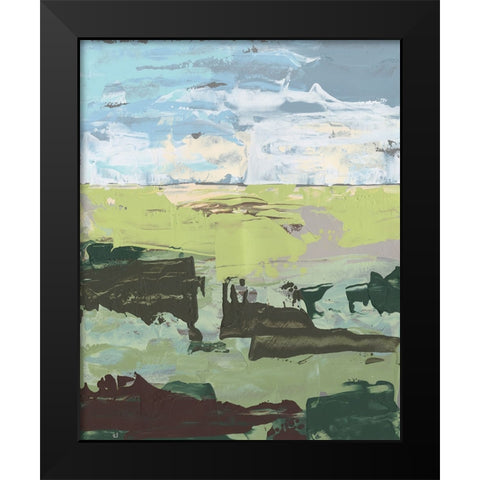 Dream Field II Black Modern Wood Framed Art Print by Moore, Regina