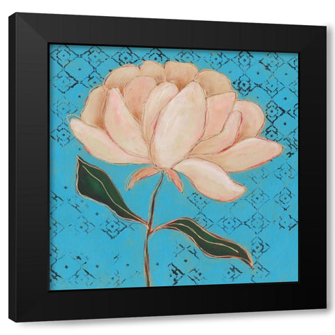 Poised Flower II Black Modern Wood Framed Art Print by Moore, Regina