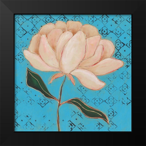 Poised Flower II Black Modern Wood Framed Art Print by Moore, Regina