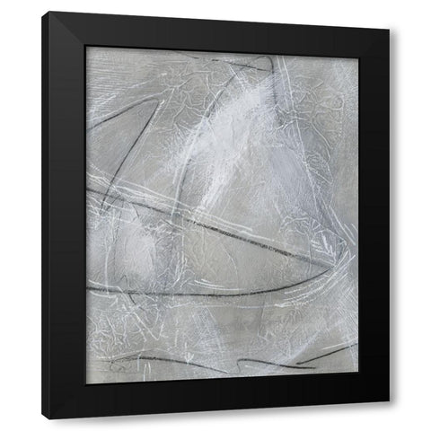 Aluminum I Black Modern Wood Framed Art Print with Double Matting by Moore, Regina