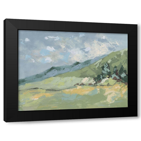 Lozana Landscape I Black Modern Wood Framed Art Print with Double Matting by Moore, Regina