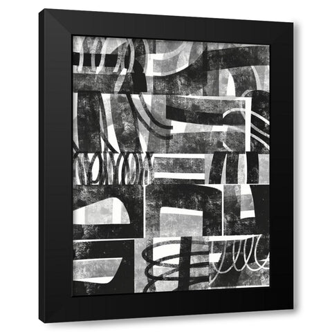 Compartment I Black Modern Wood Framed Art Print with Double Matting by Galapon, Nikki
