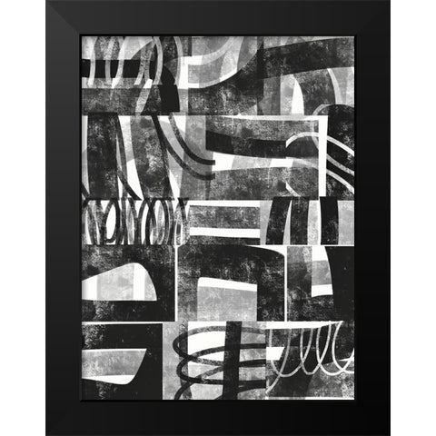 Compartment I Black Modern Wood Framed Art Print by Galapon, Nikki