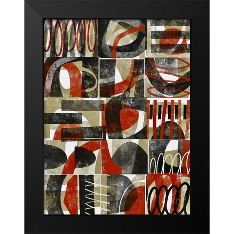 Compartment II Black Modern Wood Framed Art Print by Galapon, Nikki
