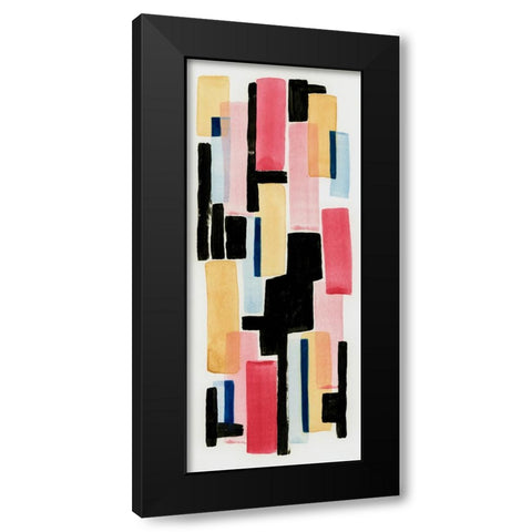 Primary Pastel I Black Modern Wood Framed Art Print by Galapon, Nikki