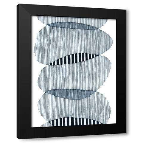 Thick and Thin I Black Modern Wood Framed Art Print with Double Matting by Galapon, Nikki