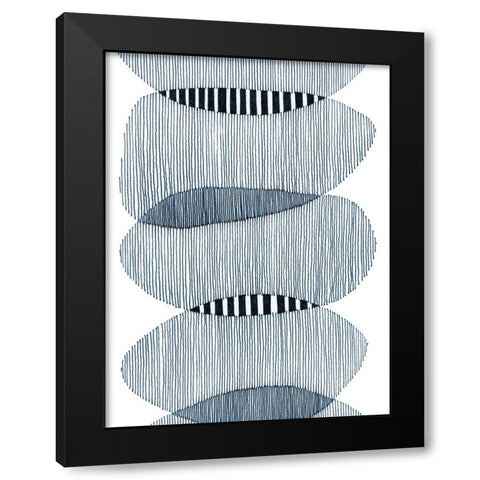 Thick and Thin II Black Modern Wood Framed Art Print with Double Matting by Galapon, Nikki