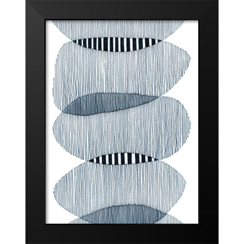Thick and Thin II Black Modern Wood Framed Art Print by Galapon, Nikki