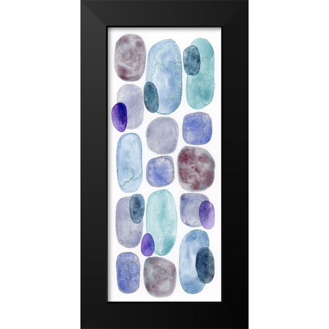 Violet Turquoise III Black Modern Wood Framed Art Print by Galapon, Nikki